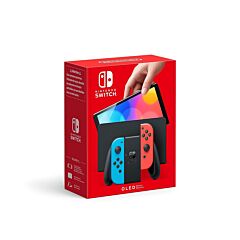 Nintendo Switch OLED model With Neon Red & Neon Blue Joy-Con